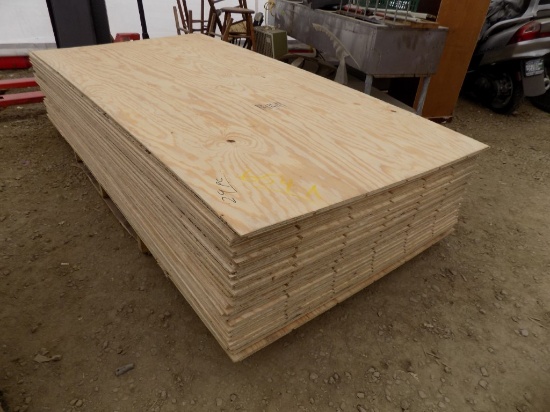 (29) Pcs of T-111 Plywood Siding, 4' x 8' Sheets, Sold by the Sheet (29 x B
