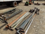 Group Of Blue Pallet Racking , 4 Uprights w/Cross Members And Supports