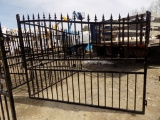 New 20' Bi-Parting Iron Gates, No Center Cut Out