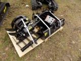 Mini Excavator Attachment Set with Coupler, Ripper, Rake, Auger with (2) Bi