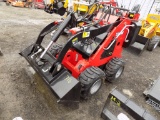 New Miva 323W Mini Skid Steer Loader, Red, Wheel Type, 42'' Bucket, Gas Eng