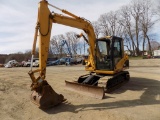Cat 307C Excavator Grader Blade, 32'' Bucket w/Fleco Quik Attach, 4-Cyl Die
