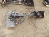 New Hydraulic Auger For Mini Skid Steer Loader w/12'' Bit