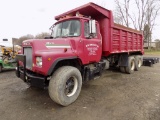 1979 Mack R Model Dump Truck, Tandem Axle, Twin Stick Manual Trans., NO ID