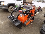 New Miva EGN EG36C Mini Skid Steer Loader, Orange, High Tracks,Gas Engie, 3