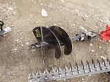 New Hyd. Auger For Mini Excavator w/12'' Bit