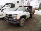 2007 Chevrolet 3500 Duramax Diesel Dump Truck, 8' Steel Body, Allison Auto,