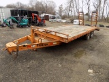 2008 Hudson 5-Ton Deck-Over Equipment Trailer, Tandem Axle, Flip-Down Ramps