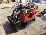 New AGT Stand-On Mini Loader,739cc, 32''  Bucket (Burnt Orange)