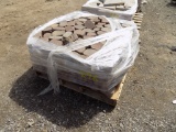 Pallet With 63 SF Of Odd Shaped Brick Pavers, (Sold By Pallet)