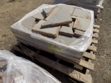 Pallet With Custom Cut Manufactured Stone Floor Medallion, Approx. 72 SF (S
