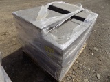 Pallet With 182 SF Of Manufactured Blue Stobe Like Pavers And Brics, Sold B