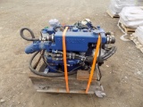 Perkins 4 Cycle Diesel Motor, ? Reman., Turns Over