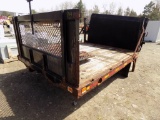10' Truck Body, Flat Bed w/Lift Gate, 8' Wide w/Stake Sides, Sides Are Roug