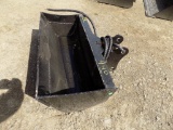 New 32'' Hydraulic Ditching Bucket For Excavator, 8'' Pin Spread