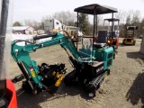 New AGT MH12R Mini Excavator,Blue, Gas Engine, Canopy, Grader Blade, 16'' B