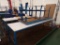 (2) Wood & Metal Work Tables/Benches, (1) 10'x30'' (1) 8'x33''