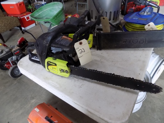 Poulan P3416 Chainsaw, Pulls Over, Good Compression
