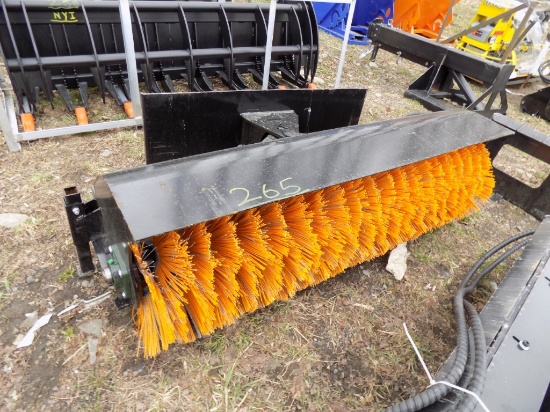 New Hydraulic Angle Sweeper for Skid Steer Loader, 66'' Wide