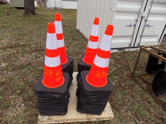 (50) New Safety Cones, Sold by the Cone (50 x Bid Price)