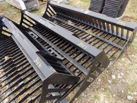 New 78'' Rock Bucket for Skid Steer Loader