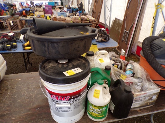 Group of Lubricant and Cleaning Liquids - AW-46 Hydraulic Oil, Simple Green