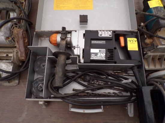AEG PH210 Corded Pneumatic Rotary Hammer in Case