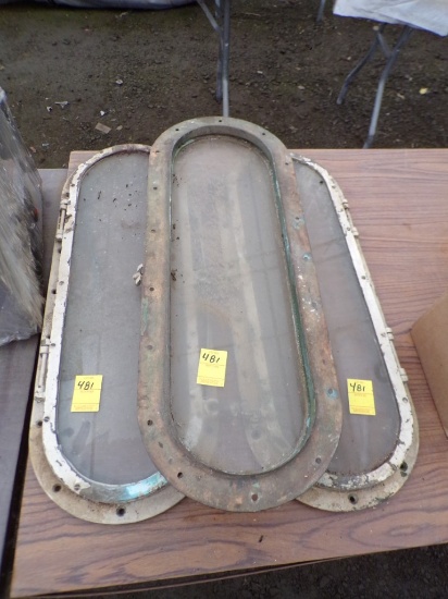 (3) Vintage Portholes