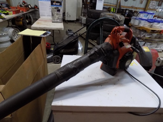 Husqvarna 125B Gas Blower, Well Used, Chute Is Taped Up