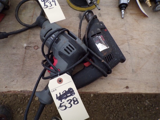 Sears Craftsman Corded 3/8'' Drill & Master Mechanic Corded 3/8'' Drill