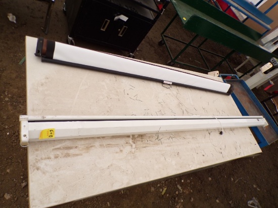 (2) Projection Screens (1) Panoview 67.3''x50.4'' And (1) Da-Lite 57''x60''