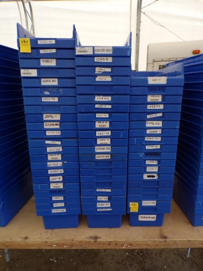 Group of Plastic Shelf Storage Bins, Approx. (60)