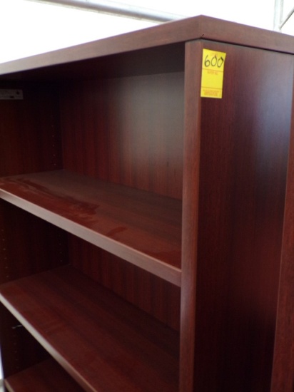 5 Tier Cherry Like Adjustable Book Shelf, 36'' x 12'' x 64''