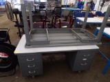 (2) Metal Desks, (1) 6-Drawer 60'x30'' Missing Center Drawer (1) 1-Drawer 6