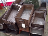 Assort. Size Stackable Metal Storge/Hardware Bins, Approx. (24)
