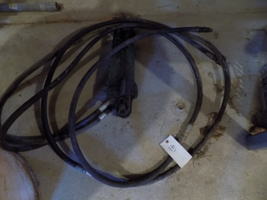 Heavy Duty John Deere Hydraulic Cylinder with Long Hoses