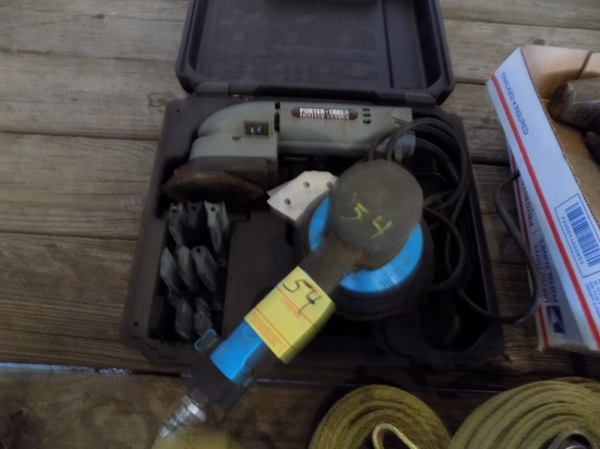 Porter Cable Profile Sander and a Baxter Air Dual Action Sander