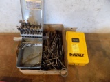 Box with Large Quantity of Drill Bits, Including (2) Partial Drill Indexes