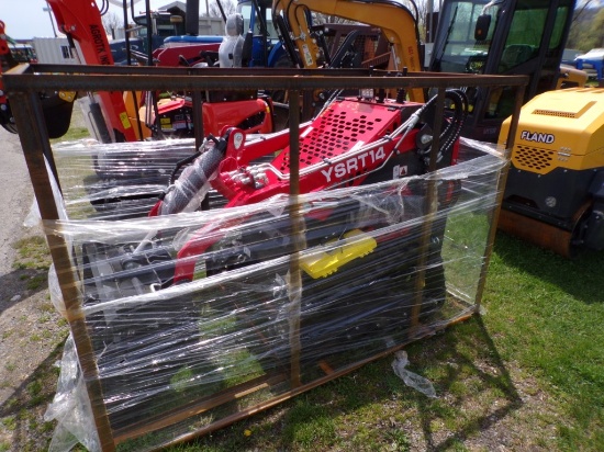 New AGT YSRT14 Mini HighTracked Skid Steer Loader, Gas Engine, Aux. Hydraul