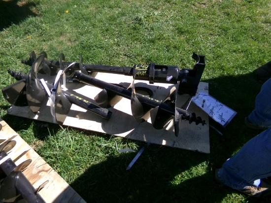 New Miva Auger Set for Mini Excavator with (3) Bits (9535)