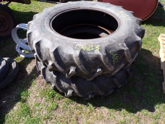 Pair of 13.6-28 Tractor Tires (5594)