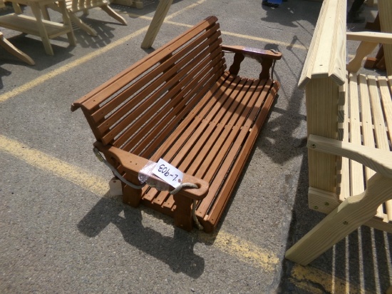 Amish Made 5' Rollback Swing, Cedar Stained (9260)