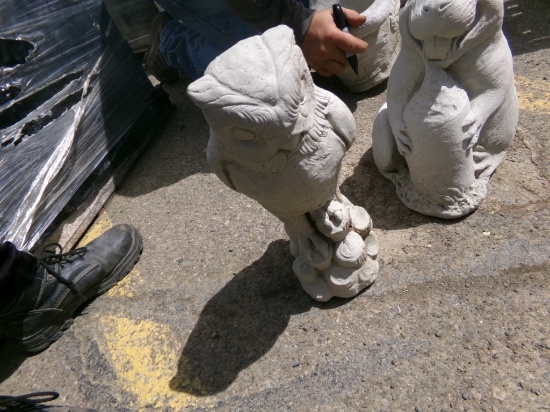 Cement Owl Figurine