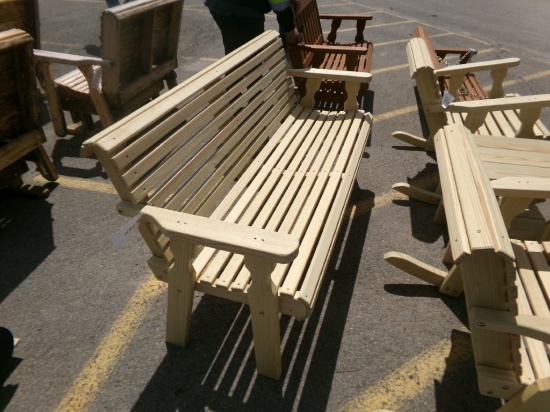 Amish Made 5' Unfinished Park Bench (9299)
