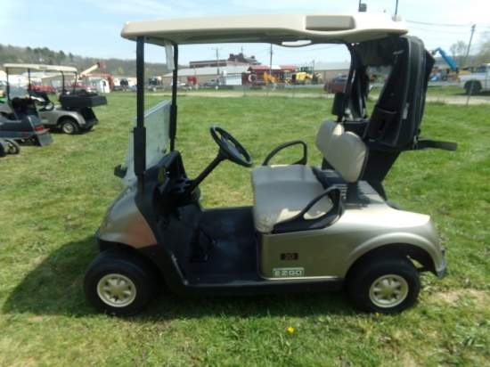 2017 Ez Go Electric Golf Cart, Almond, Battery Under the Seat, SN 5435930 (