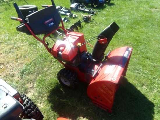 Troy Bilt Walk Behind Snow Blower, 24'', 7.5 HP, MN 7524, Runs and Drives (