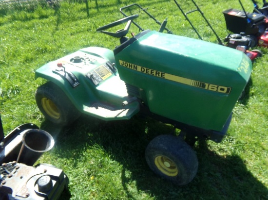 John Deere 160, NOT RUNNING - NO DECK - FOR PARTS OR REPAIR (5240)
