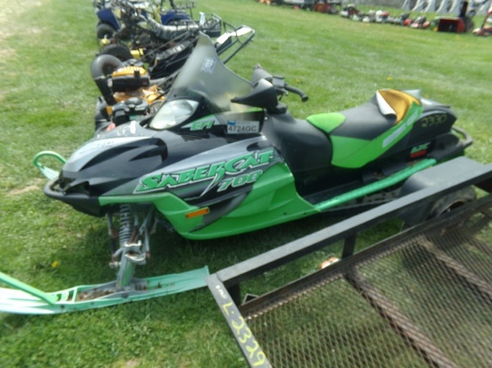 2004 Artic Cat Sabercat 700, NOT RUNNING, FOR PARTS OR REPAIR, NO PAPERWORK