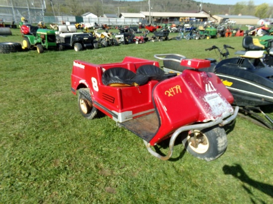 Harley Davidson 3-Wheeled Golf Cart, Red - PARTS or FIX  (5912)