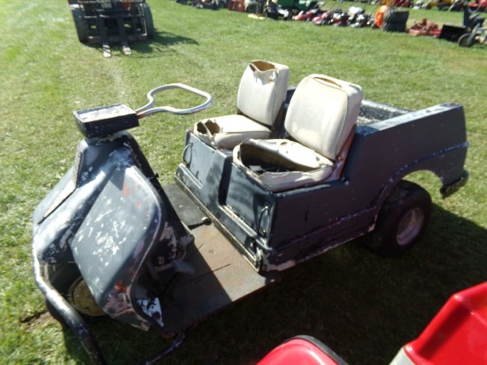 Harley Davidson 3-Wheeled Golf Cart, Black - NO MOTOR - For Parts or Fix  (
